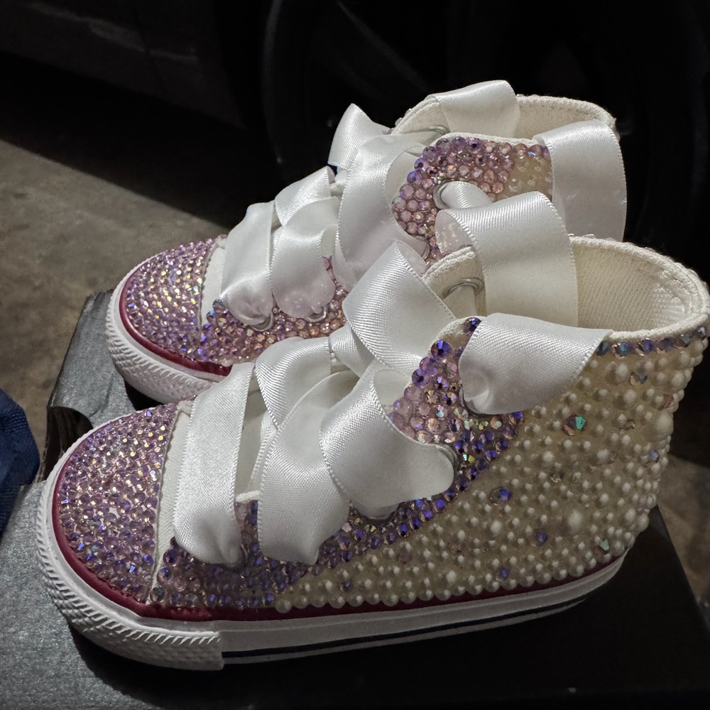 💗 Special Edition Toddlers Bling Converse 💗